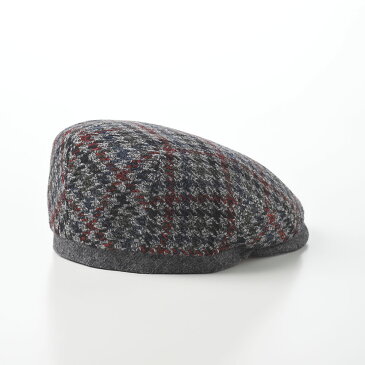 HIGHLANDS CROSS ウールハンチング帽 メンズ レディース 秋 冬 帽子 大きいサイズ キャップ CAP ハンチングベレー 鳥打帽 カジュアル 普段使い おしゃれ レディース 送料無料 あす楽 フランスブランド ハイランドクロス Ross Wool 001(ロス ウール) グレー