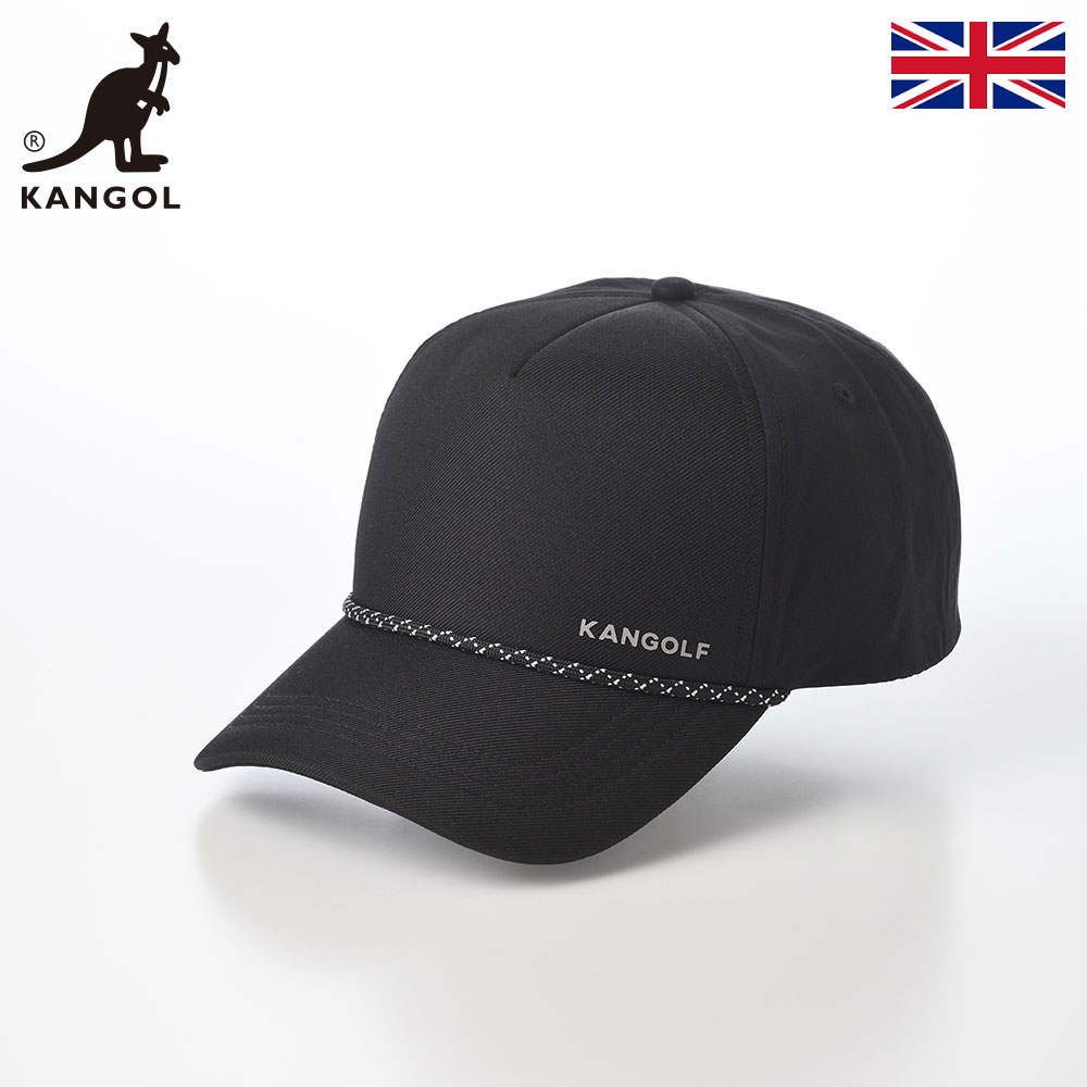 乐天商城 - KANGOL カンゴール 帽子 キャップ cap メンズ レディース ユニセックス カジュアル スポーツ ブランド イギリス 英国 KANGOLF LOGO COTTON BASEBALL（カンゴルフ ロゴ コットンベースボール） ブラック 父の日ギフト