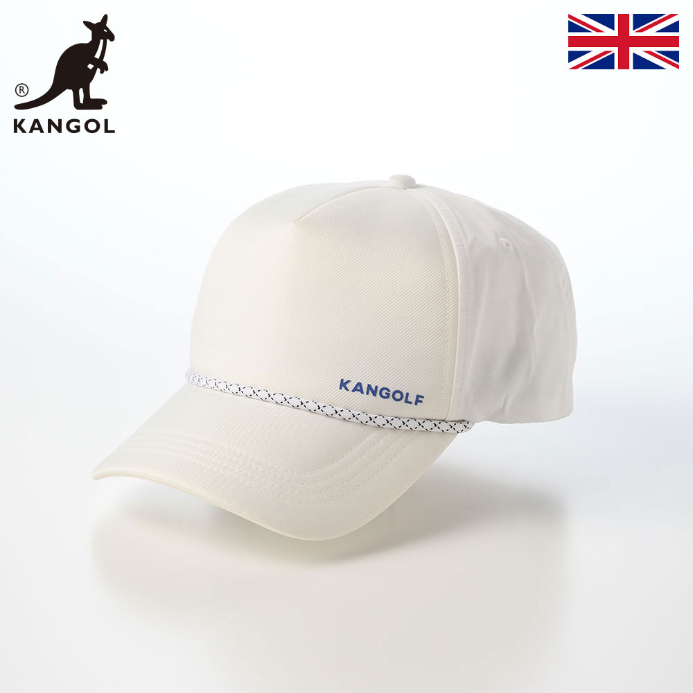 乐天商城 - KANGOL カンゴール 帽子 キャップ cap メンズ レディース ユニセックス カジュアル スポーツ ブランド イギリス 英国 KANGOLF LOGO COTTON BASEBALL（カンゴルフ ロゴ コットンベースボール） ホワイト 父の日ギフト