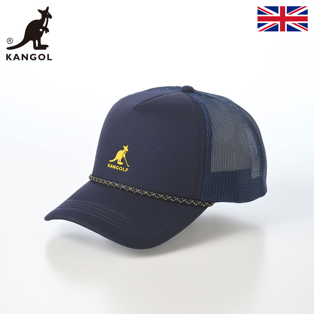 乐天商城 - KANGOL カンゴール 帽子 キャップ cap メンズ レディース ユニセックス カジュアル スポーツ ブランド イギリス 英国 KANGOLF LOGO TRUCKER（カンゴルフ ロゴ トラッカー） ネイビー 父の日ギフト