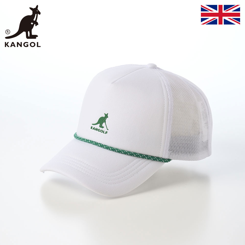 乐天商城 - KANGOL カンゴール 帽子 キャップ cap メンズ レディース ユニセックス カジュアル スポーツ ブランド イギリス 英国 KANGOLF LOGO TRUCKER（カンゴルフ ロゴ トラッカー） ホワイト 父の日ギフト