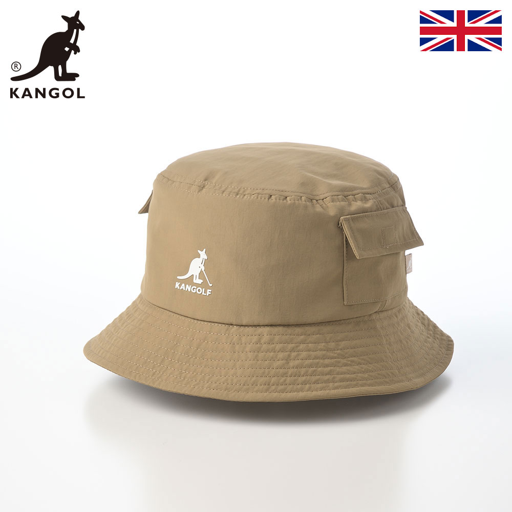 乐天商城 - KANGOL カンゴール 帽子 バケットハット cap メンズ レディース ユニセックス カジュアル スポーツ ブランド イギリス 英国 KANGOLF LAHINCH（カンゴルフ ラヒンチ） ベージュ 父の日ギフト