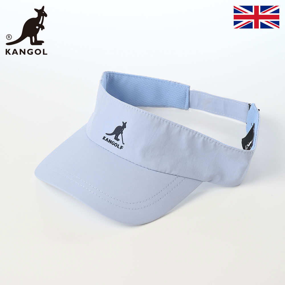 乐天商城 - KANGOL カンゴール 帽子 サンバイザー cap メンズ レディース ユニセックス カジュアル スポーツ ブランド イギリス 英国 KANGOLF SPORT VISOR（カンゴルフ スポーツ バイザー） ライトブルー 父の日ギフト