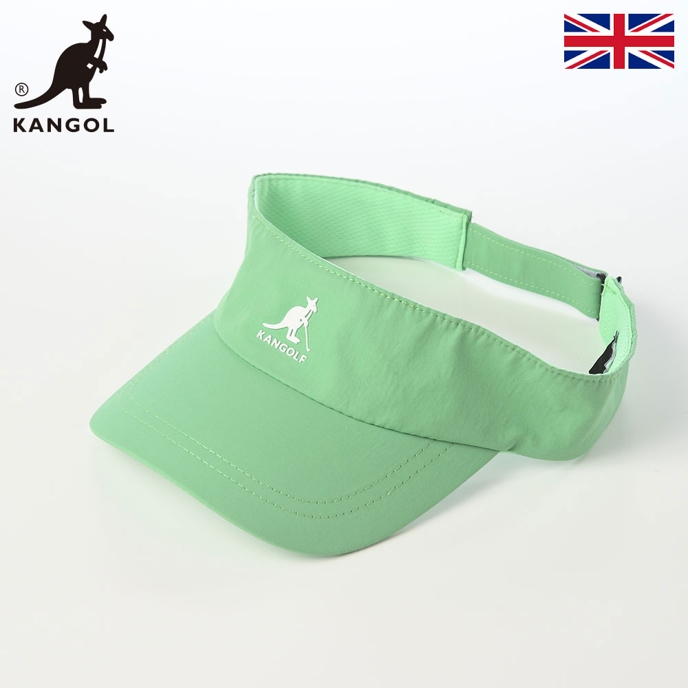 乐天商城 - KANGOL カンゴール 帽子 サンバイザー cap メンズ レディース ユニセックス カジュアル スポーツ ブランド イギリス 英国 KANGOLF SPORT VISOR（カンゴルフ スポーツ バイザー） ライトグリーン 父の日ギフト