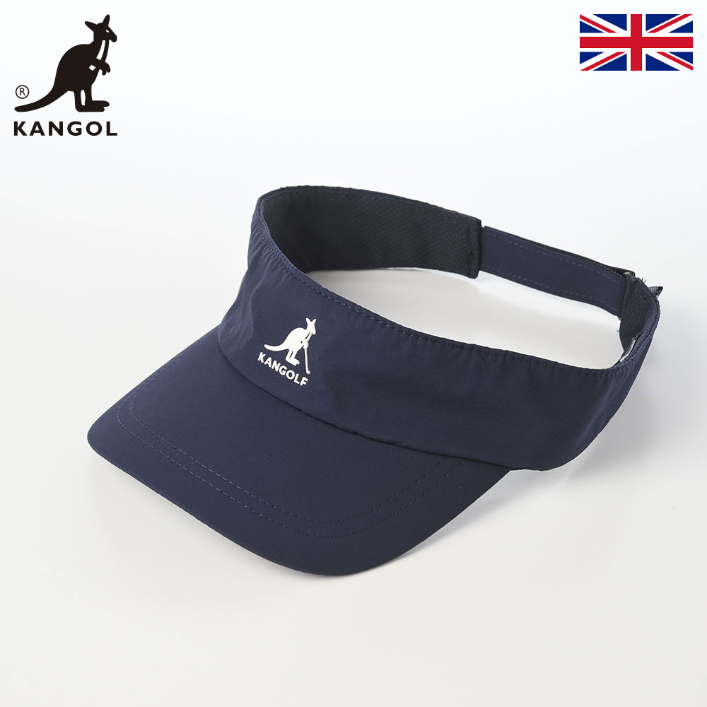 Rakuten - KANGOL カンゴール 帽子 サンバイザー cap メンズ レディース ユニセックス カジュアル スポーツ ブランド イギリス 英国 KANGOLF SPORT VISOR（カンゴルフ スポーツ バイザー） ネイビー 父の日ギフト