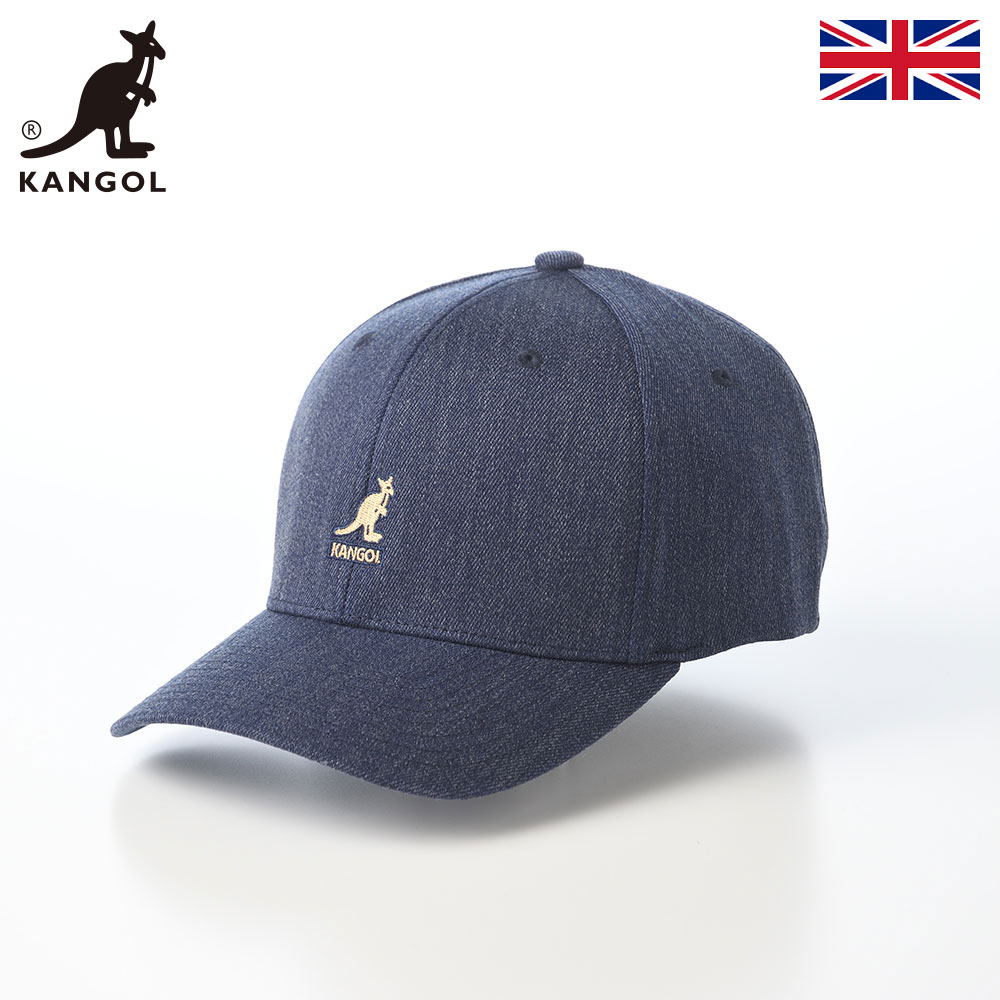乐天商城 - KANGOL カンゴール 帽子 キャップ cap オールシーズン 春夏秋冬 メンズ レディース ユニセックス カジュアル スポーツ ブランド イギリス 英国 WOOL FLEXFIT BASEBALL(ウール フレックスフィット ベースボール) デニム 父の日ギフト 2026