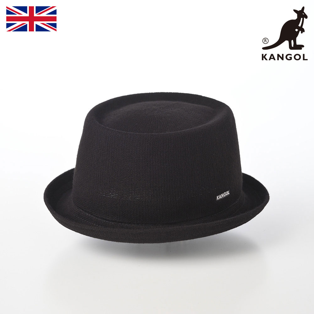 【クーポン配布中】 KANGOL カンゴール 帽子 ポークパイハット カンカン帽 ブランド 春 夏 メンズ レディース ユニセックス ソフト帽 カジュアル タウンユース ファッション小物 BAMBOO MOWBRAY(バンブー モウブレイ) ブラック 熱中症 暑さ対策