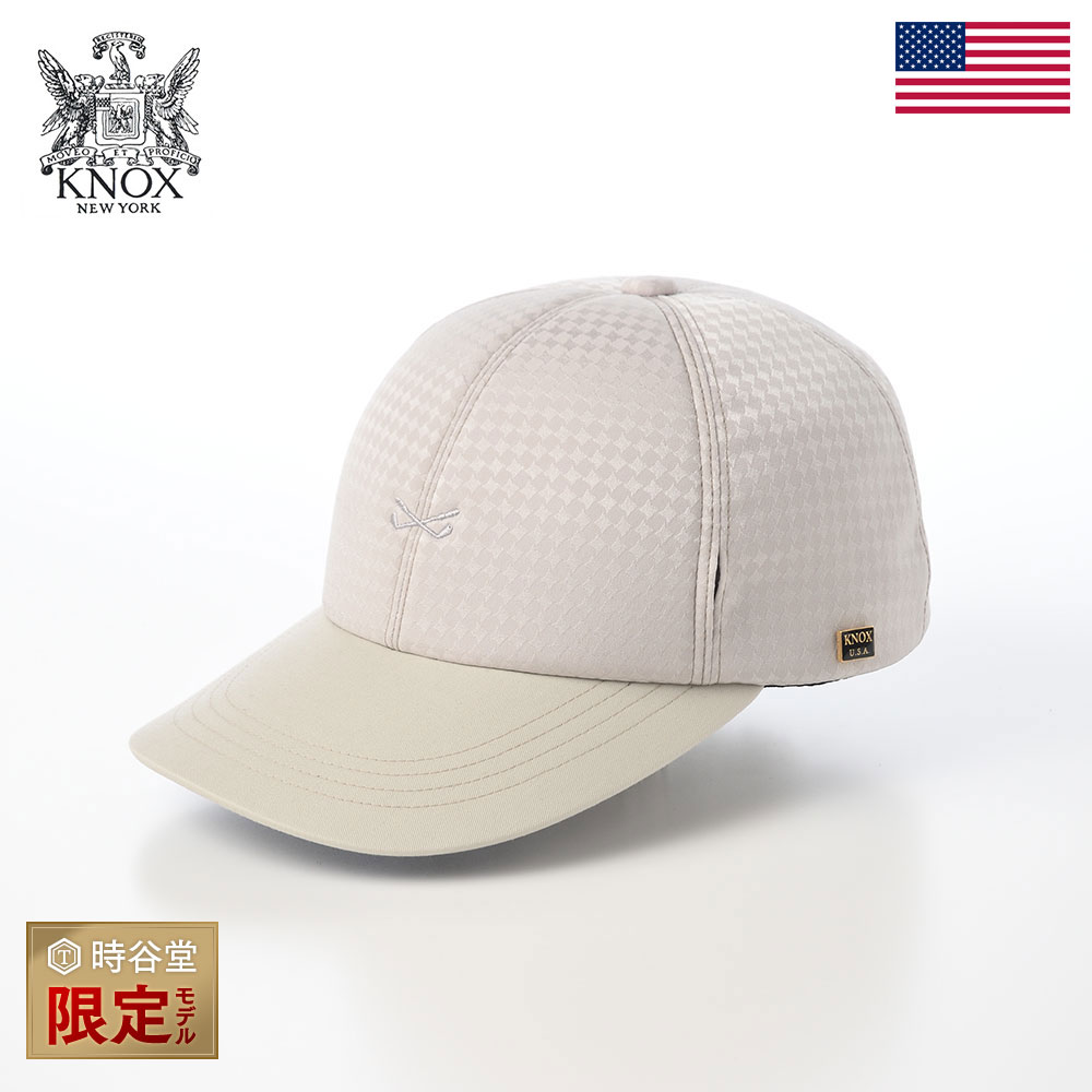 樂天商城 - ノックス ゴルフキャップ メンズ レディース 日本製 春 夏 帽子 送料無料 Aeria Golf Cap（エアリア ゴルフキャップ） ナチュラル