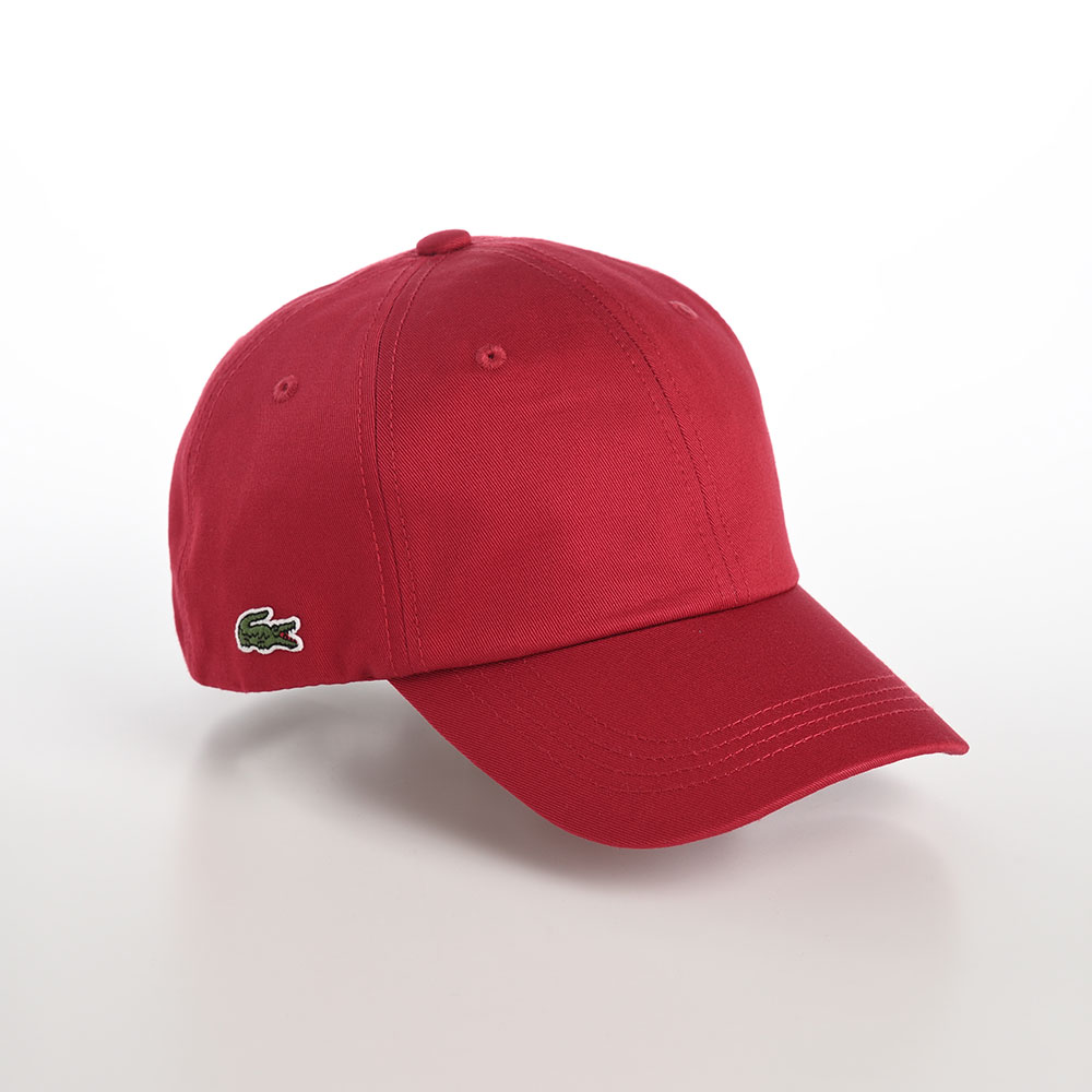 ラコステ キャップ メンズ レディース 帽子 CAP オールシーズン カジュアル 普段使い ワニロゴ サイズ調整 綿100% ユニセックス ギフト プレゼント 送料無料 あす楽 LACOSTE COTTON TWILL CAP（コットンツイルキャップ） L1149 レッド