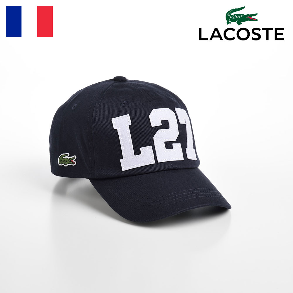ラコステ LACOSTE キャップ メンズ レディース 帽子 父の日 CAP オールシーズン カジュアル シンプル スポーティ ワニロゴ サイズ調整 ユニセックス ギフト プレゼント 送料無料 あす楽 ラコステ L27 COTTON CAP（L27 コットンキャップ） L1177 ネイビー