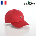 LACOSTE RXe Xq SLbv CAP t  H ~ Y fB[X x[X{[Lbv JWA Vv jS ig X|[c I[V[Y tXuh BASIC COTTON CAPix[VbNRbgLbvj L1230 bh