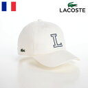 ラコステ LACOSTE ラコステ 帽子 ロゴキャップ CAP 春 夏 秋 冬 メンズ レディース ベースボールキャップ シンプル ワニロゴ スポーツ ユニセックス オールシーズン フランスブランド INITIAL APPLIQUE CAP（イニシャルアップリケキャップ） L1251 オフホワイト