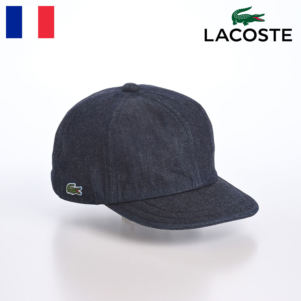 ラコステ LACOSTE ラコステ 帽子 ロゴキャップ CAP 春 夏 秋 冬 メンズ レディース ベースボールキャップ カジュアル シンプル ワニロゴ スポーツ オールシーズン フランスブランド ONE POINT DENIM CAP（ワンポイントデニムキャップ） L1261 ネイビー