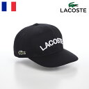 LACOSTE RXe Xq SLbv CAP t  H ~ Y fB[X x[X{[Lbv JWA Vv jS X|[c I[V[Y tX ARCH LOGO FLAT VISOR CAPiA[`StbgoCU[Lbvj L1273 ubN