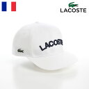 LACOSTE RXe Xq SLbv CAP t  H ~ Y fB[X x[X{[Lbv JWA Vv jS X|[c I[V[Y tX ARCH LOGO FLAT VISOR CAPiA[`StbgoCU[Lbvj L1273 zCg