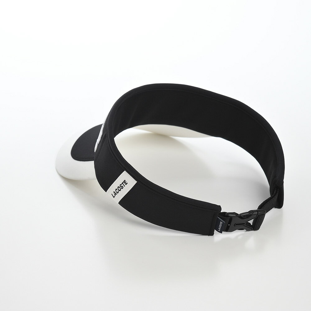 LACOSTE ラコステ 春 夏 秋 冬 メンズ レディース LOGO VISOR(ロゴバイザー) L1277 ブラック 【lacosteセール】