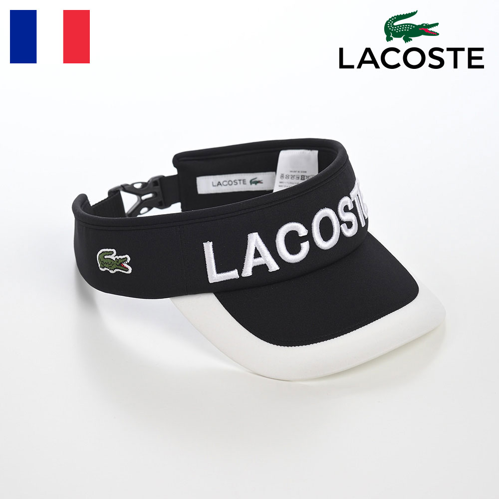 LACOSTE ラコステ 春 夏 秋 冬 メンズ レディース 父の日 LOGO VISOR（ロゴバイザー） L1277 ブラック