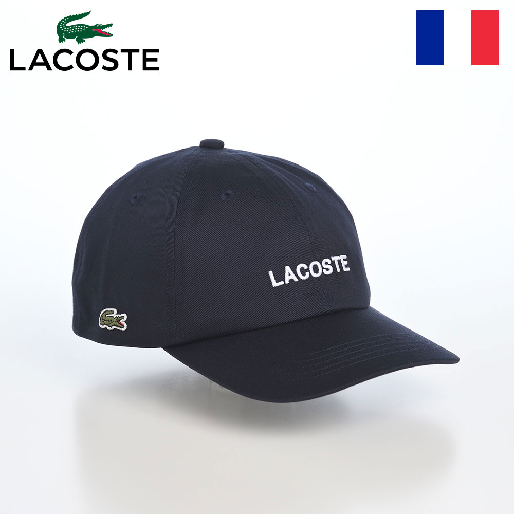 乐天商城 - LACOSTE ラコステ 帽子 キャップ CAP メンズ レディース ベースボールキャップ 野球帽 カジュアル シンプル ワニロゴ 普段使い スポーツ フランスブランド COTTON EMB CAP（コットン エンブロイダリー キャップ） L1402 ネイビー 父の日ギフト 2026