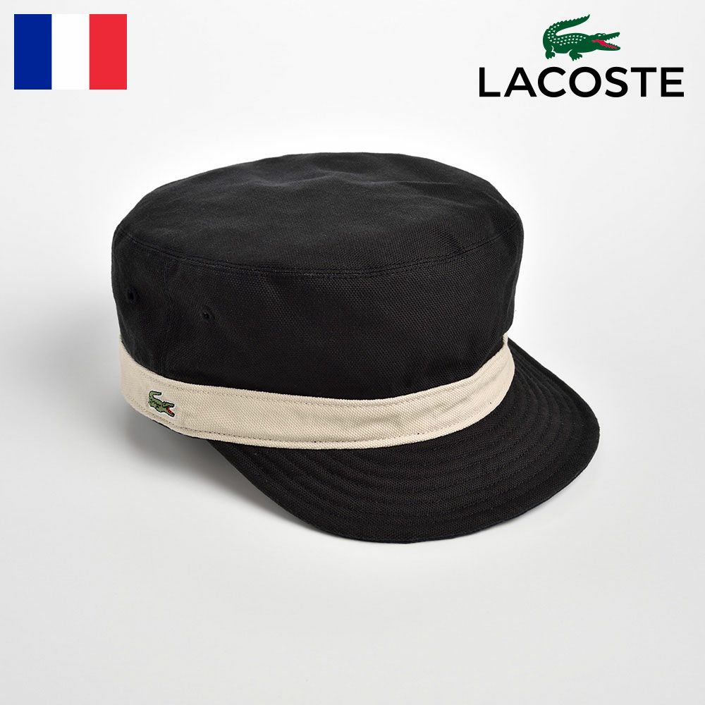 ラコステ LACOSTE ラコステ リバーシブルワークキャップ CAP 春夏帽子 メンズ レディース カジュアル 普段使い スポーツ アウトドア ギフト プレゼント 送料無料 あす楽 リバーシブル ドゴールキャップ L3534 ブラック