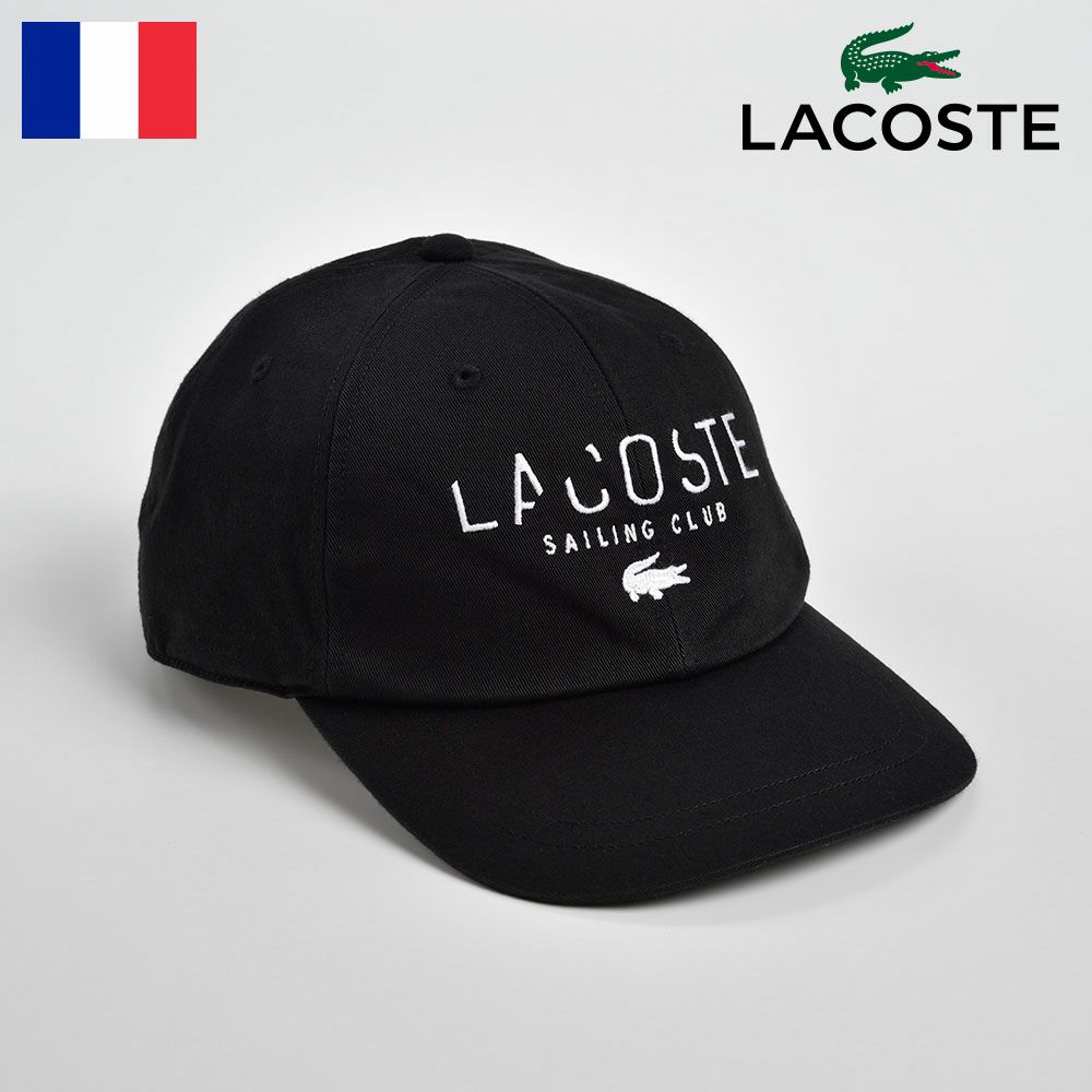 ラコステ LACOSTE ラコステ カジュアルキャップ ロゴCAP 帽子 父の日 春夏 秋冬 通年 メンズ レディース 男女兼用 おしゃれ かわいい 普段使い スポーツ アウトドア ギフト プレゼント 送料無料 あす楽 コットン 6パネルキャップ L3908 ブラック