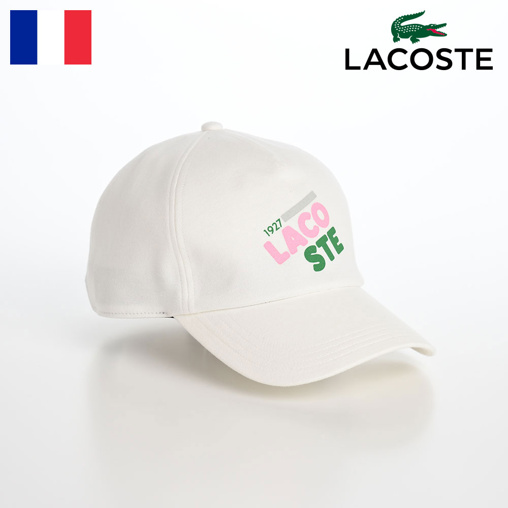 ラコステ LACOSTE ラコステ 帽子 父の日 コットンキャップ CAP 春夏秋冬 メンズ レディース 野球帽 ベースボールキャップ ワニロゴ 普段使い スポーツ アウトドア オールシーズン フランスブランド PRINT LOGO CAP（プリントロゴ キャップ） L7104 ホワイト