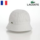 LACOSTE メトロハット 帽子 メンズ レディース 春 夏 カジュアル ワニロゴ アウトドア タウンユース ユニセックス ラコステ ブランド 送料無料 SE...