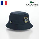 LACOSTE バケットハット 帽子 メンズ 