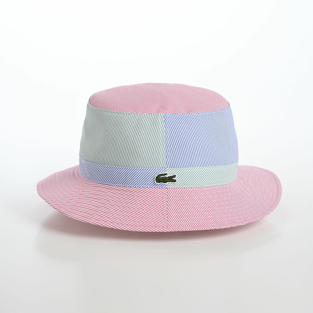 LACOSTE ラコステ 帽子 バケットハット メンズ レディース 春夏秋冬 サファリハット ソフトハット かわいい ワニロゴ ポップ オールシーズン バケハ フランスブランド MULTI COLOR BUCKET HAT（マルチカラー バケットハット） L7103 マルチ