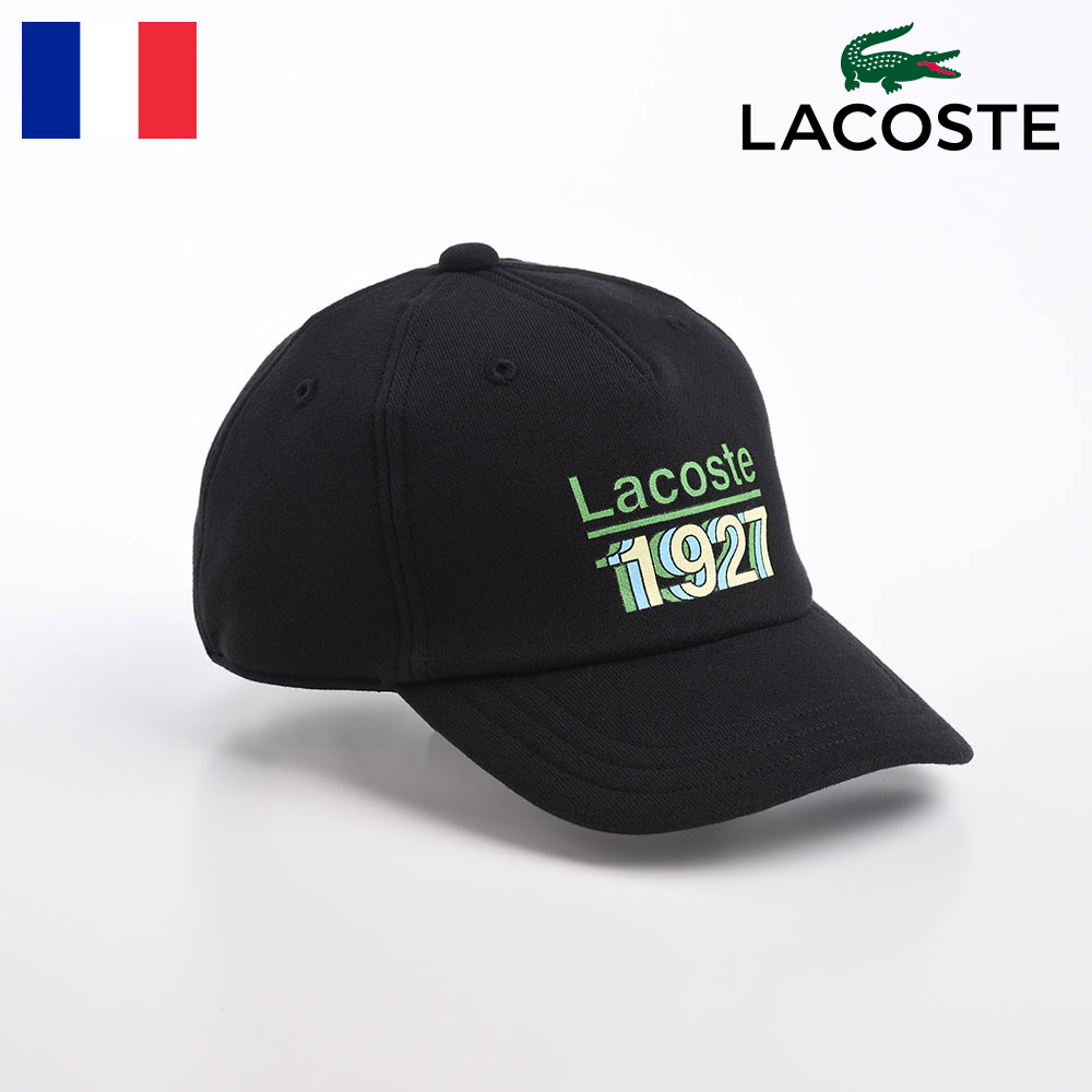 ラコステ 帽子 レディース LACOSTE ラコステ 帽子 父の日 キャップ 秋 冬 メンズ レディース CAP カジュアル 文字ロゴ サイズ調整 普段使い スポーツ アウトドア 野球帽 ベースボールキャップ ユニセックス ギフト 送料無料 1927 LOGO CAP（1927 ロゴキャップ） L1202 ブラック