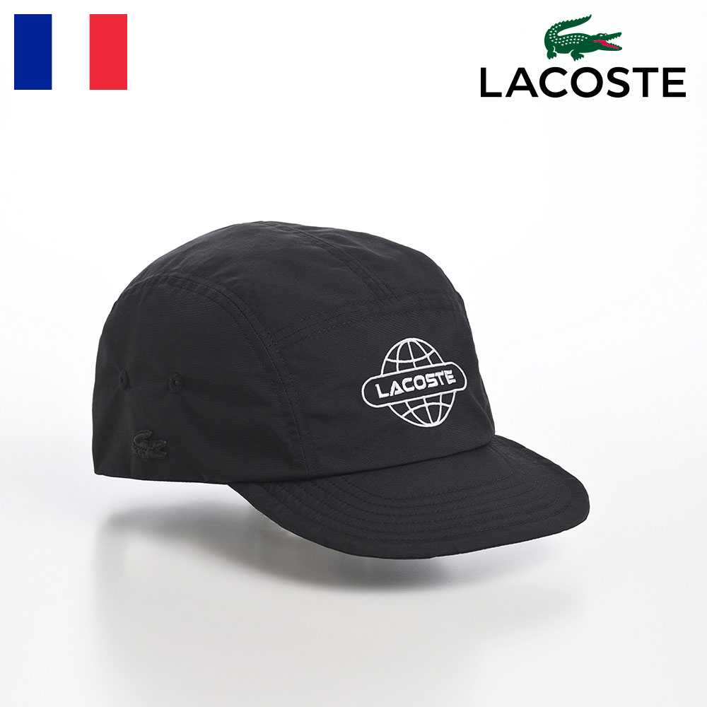 LACOSTE ラコステ 帽子 父の日 ロゴキャップ CAP 秋 冬 メンズ レディース ベースボールキャップ 野球帽 カジュアル シンプル ワニロゴ スポーツ ユニセックス フランスブランド GLOBE BALL LOGO JET CAP（グローブボールロゴジェットキャップ） L1286 ブラック