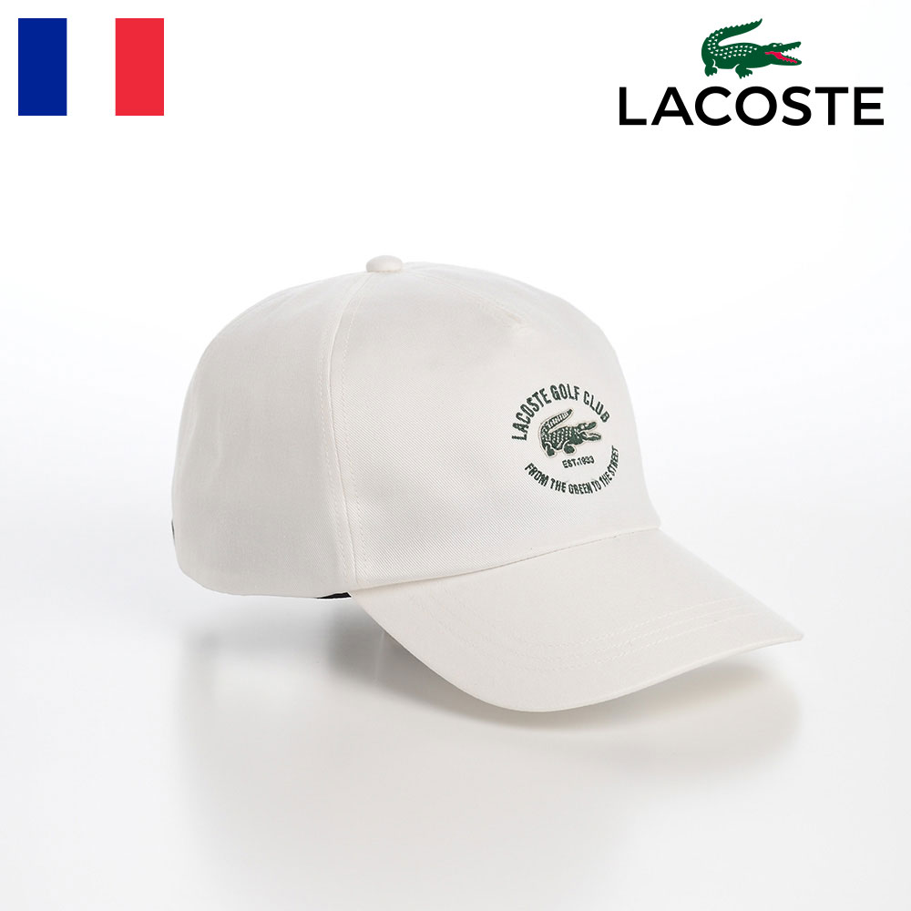 ラコステ 帽子 レディース LACOSTE ラコステ 帽子 父の日 ロゴキャップ CAP 秋 冬 メンズ レディース ベースボールキャップ 野球帽 カジュアル シンプル ワニロゴ 普段使い スポーツ ユニセックス フランスブランド LACOSTE GOLF CLUB CAP（ラコステゴルフクラブキャップ） L1289 ホワイト