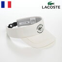 LACOSTE RXe Xq SLbv CAP ToCU[ JWA Vv jS ig X|[c jZbNX tXuh LACOSTE GOLF CLUB VISORiRXeStNuoCU[j L1291 zCg