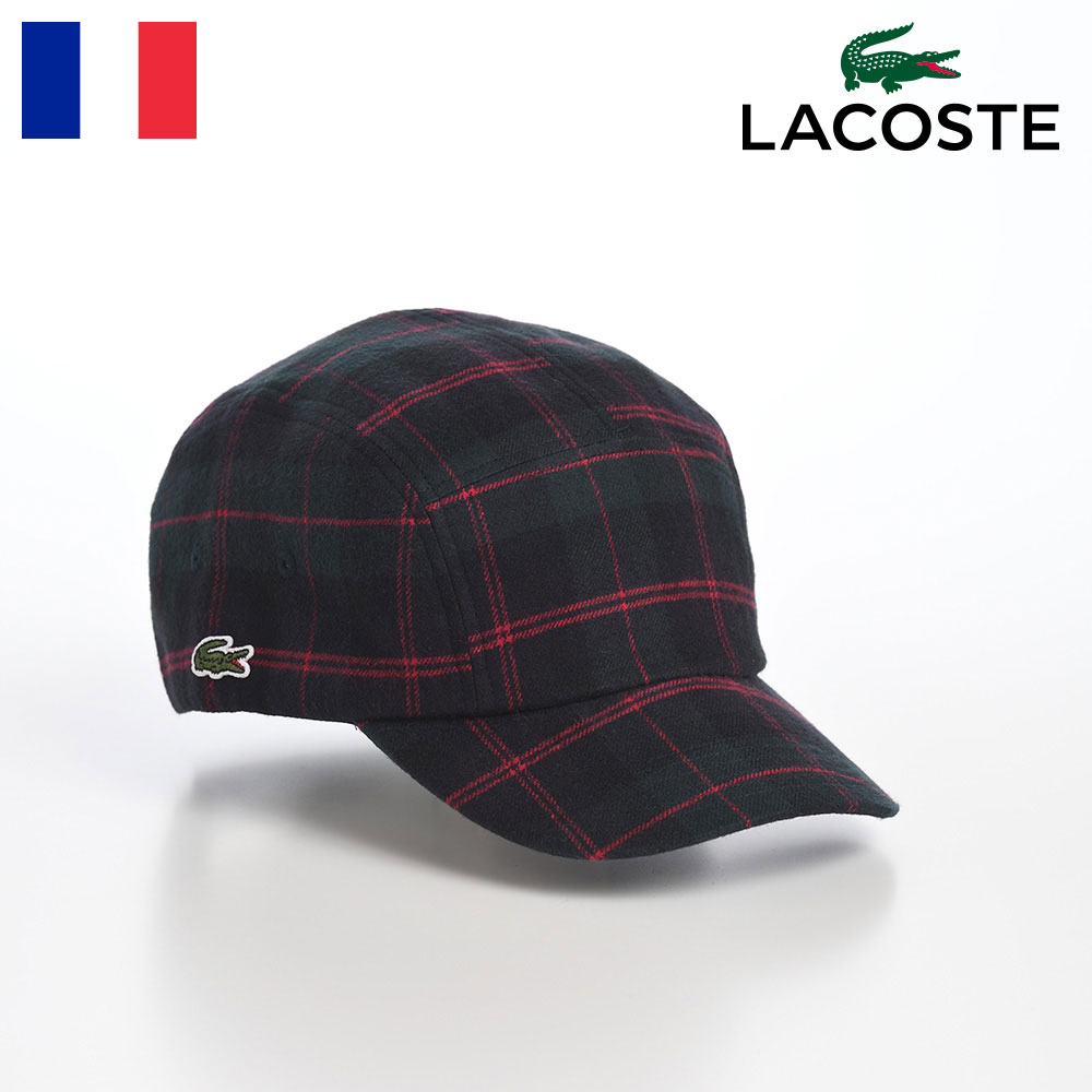 ラコステ LACOSTE ラコステ 帽子 父の日 ロゴキャップ CAP 秋 冬 メンズ レディース ベースボールキャップ 野球帽 カジュアル シンプル ワニロゴ スポーツ ユニセックス フランスブランド TARTAN CHECK JET CAP（タータンチェックジェットキャップ） L1294 グリーン