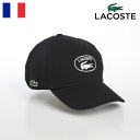 LACOSTE ラコステ 帽子 ロゴキャップ CAP 春 夏 秋 冬 メンズ レディース ベースボールキャップ 野球帽 シンプル ワニロゴ 普段使い スポーツ オールシーズン ブランド OVAL LOGO JERSEY CAP（オーバルロゴジャージーキャップ） L7106 ブラック