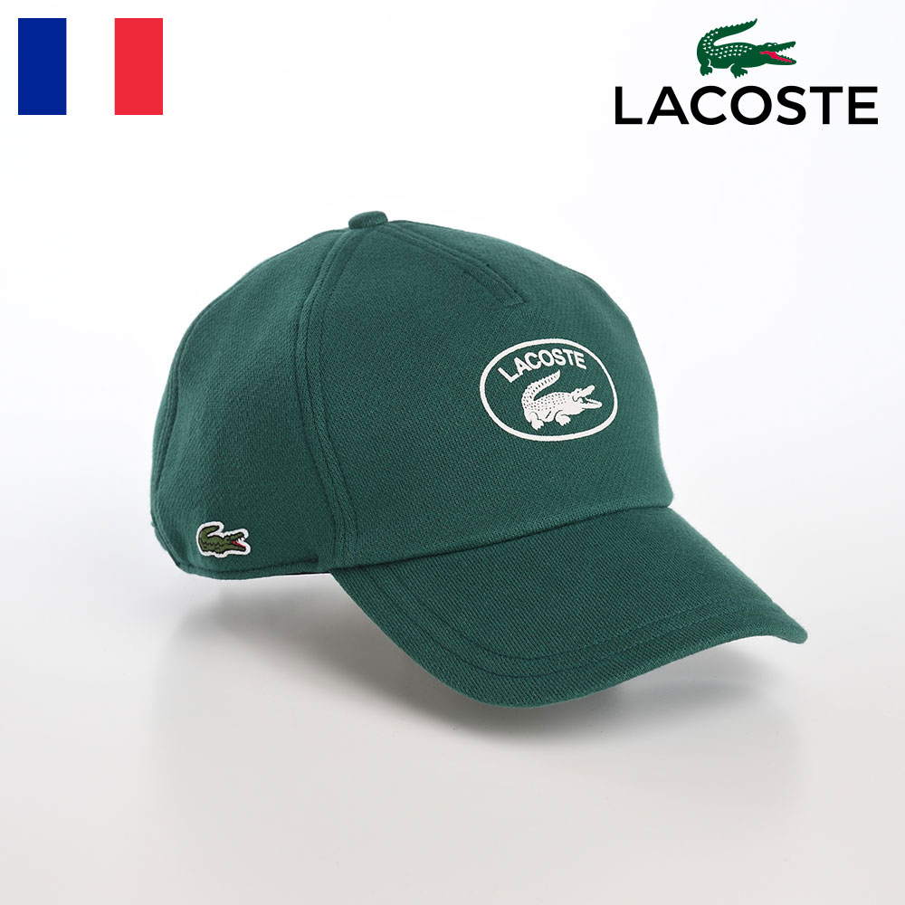 ラコステ LACOSTE ラコステ 帽子 父の日 ロゴキャップ CAP 春 夏 秋 冬 メンズ レディース ベースボールキャップ 野球帽 シンプル ワニロゴ 普段使い スポーツ オールシーズン ブランド OVAL LOGO JERSEY CAP（オーバルロゴジャージーキャップ） L7106 グリーン