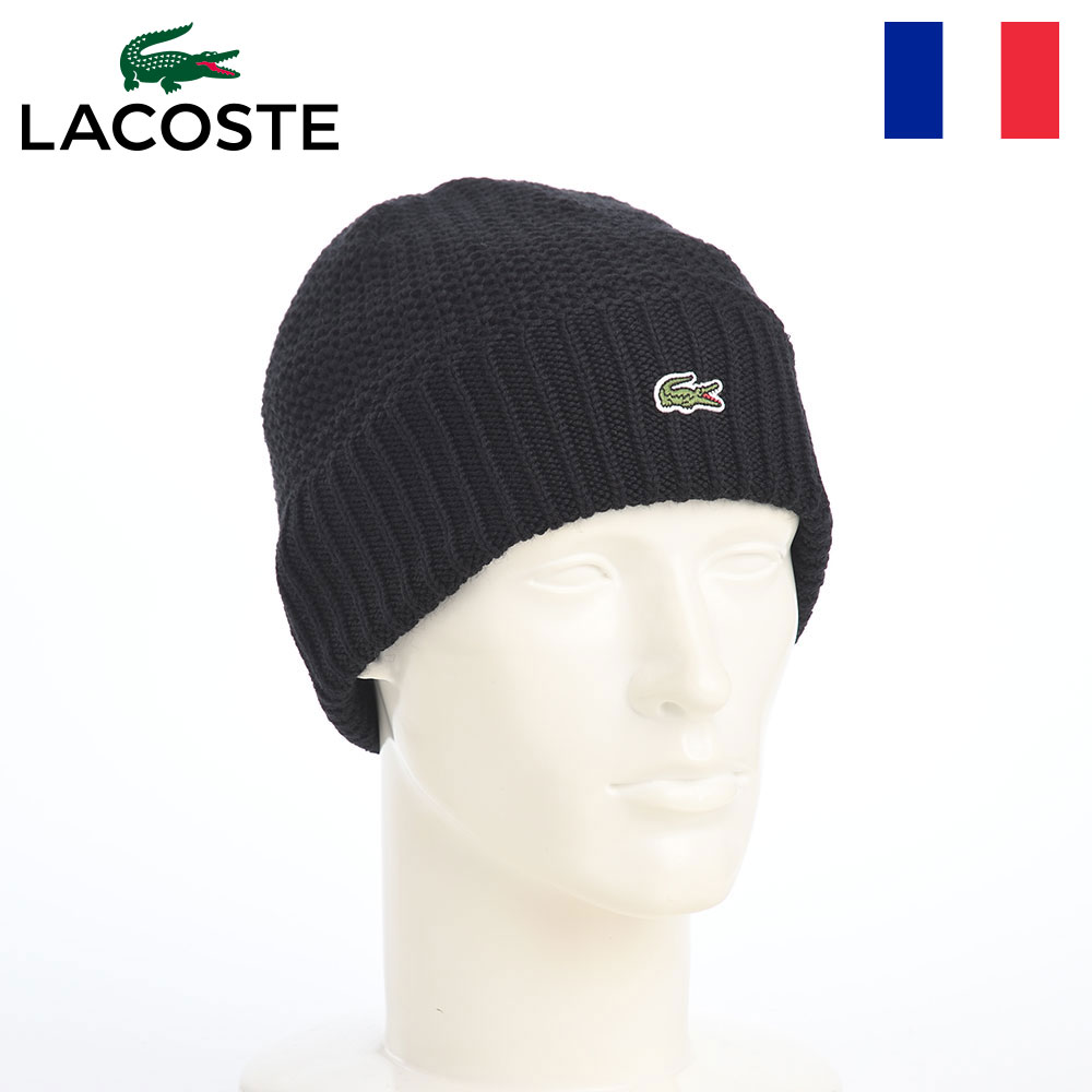 ラコステ ニット帽 ワッチキャップ おしゃれ メンズ レディース 秋 冬 ブランド 暖かい ビーニー ドッ..