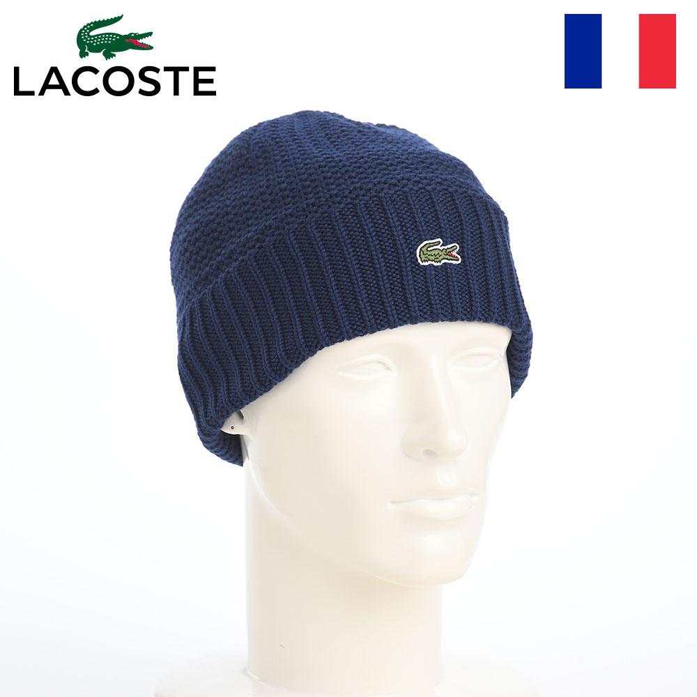 ラコステ ニット帽 ワッチキャップ おしゃれ メンズ レディース 秋 冬 ブランド 暖かい ビーニー ドッ..