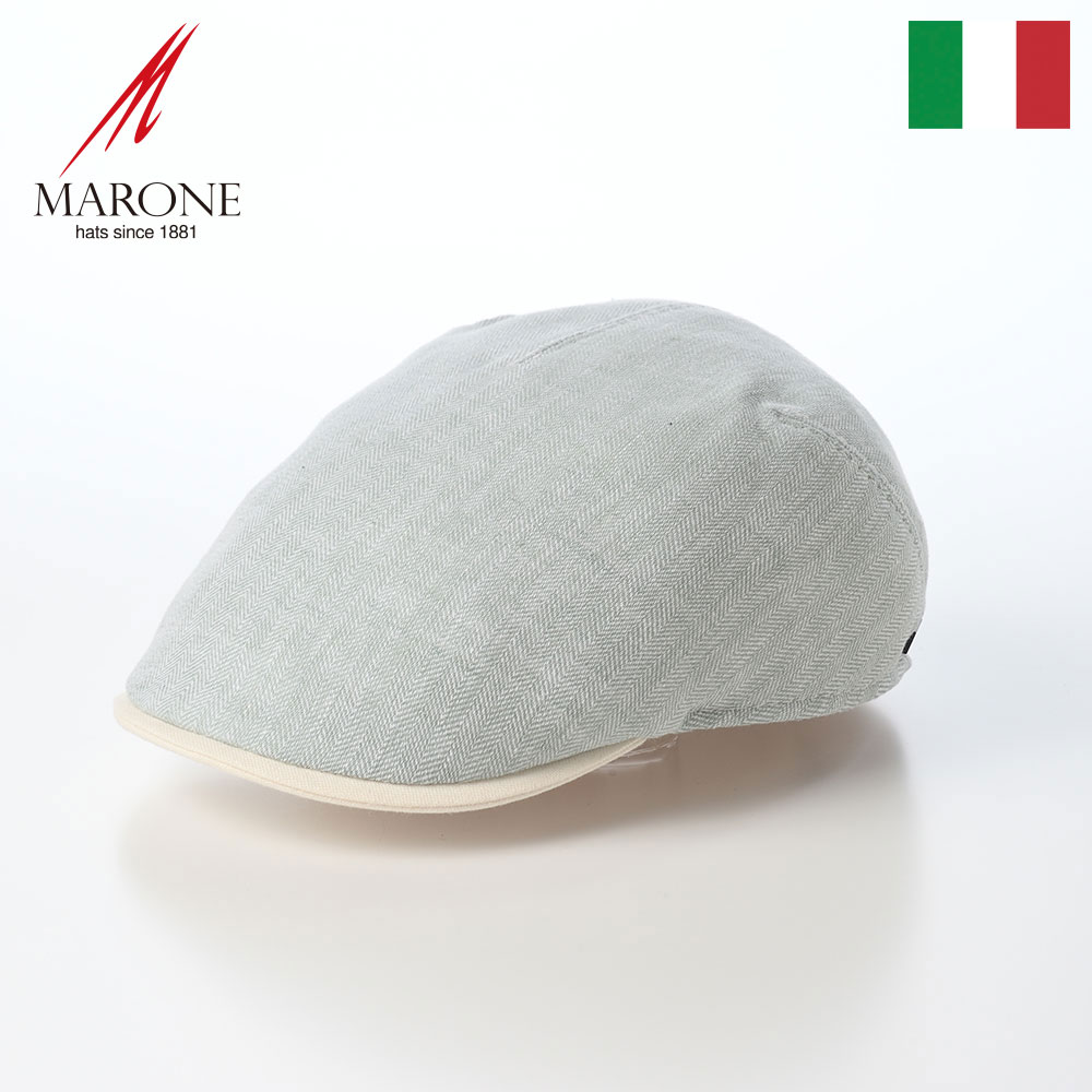 帽子 - 【スーパーSALE】 MARONE ハンチング帽 キャップ メンズ 春 夏 帽子 CAP ハンチングベレー 大きいサイズ レディース おしゃれ ギフト イタリアブランド マローネ Milano Breva（ミラノ ブレーヴァ） CT898 グリーン 父の日ギフト 2026