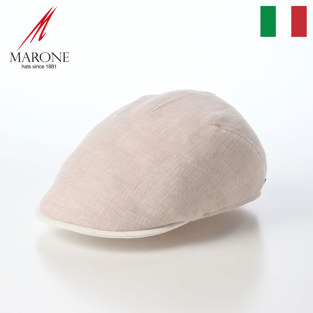 Rakuten - MARONE ハンチング帽 キャップ メンズ 春 夏 帽子 CAP ハンチングベレー 大きいサイズ レディース おしゃれ ギフト イタリアブランド マローネ Milano Breva（ミラノ ブレーヴァ） CT898 サンド 父の日ギフト 2026