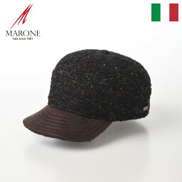 マローネ 帽子 メンズ MARONE キャップ メンズ 秋 冬 帽子 CAP ベースボールキャップ ローキャップ 野球帽 大きいサイズ カジュアル 普段使い おしゃれ ギフト プレゼント イタリアブランド マローネ Wool Mix Baseball（ウールミックス ベースボール） BT1061R ブラウン