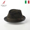 MARONE（マローネ） Trilby Lambskin Brim（トリルビー ラムスキンブリム） UT197 グリーン