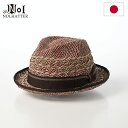 NOL 帽子 中折れハット ストローハット 春 夏 メンズ レディース 大きいサイズ ブランド カジュアル おしゃれ 日除け 熱中症対策 uv ファッション小物 アクセサリー ノル Pilin pandan dia(ピリンパンダン ダイア) パープル