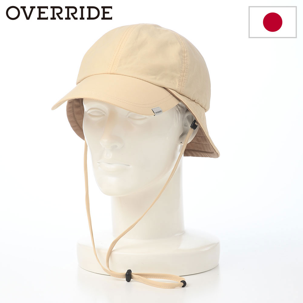乐天商城 - OVERRIDE 帽子 メンズ レディース カジュアル おしゃれ 紳士帽 ファッション小物 ブランド オーバーライド OR WATER RE POLLEN CAP SGP（ウォーター リ ポレン キャップ） ベージュ