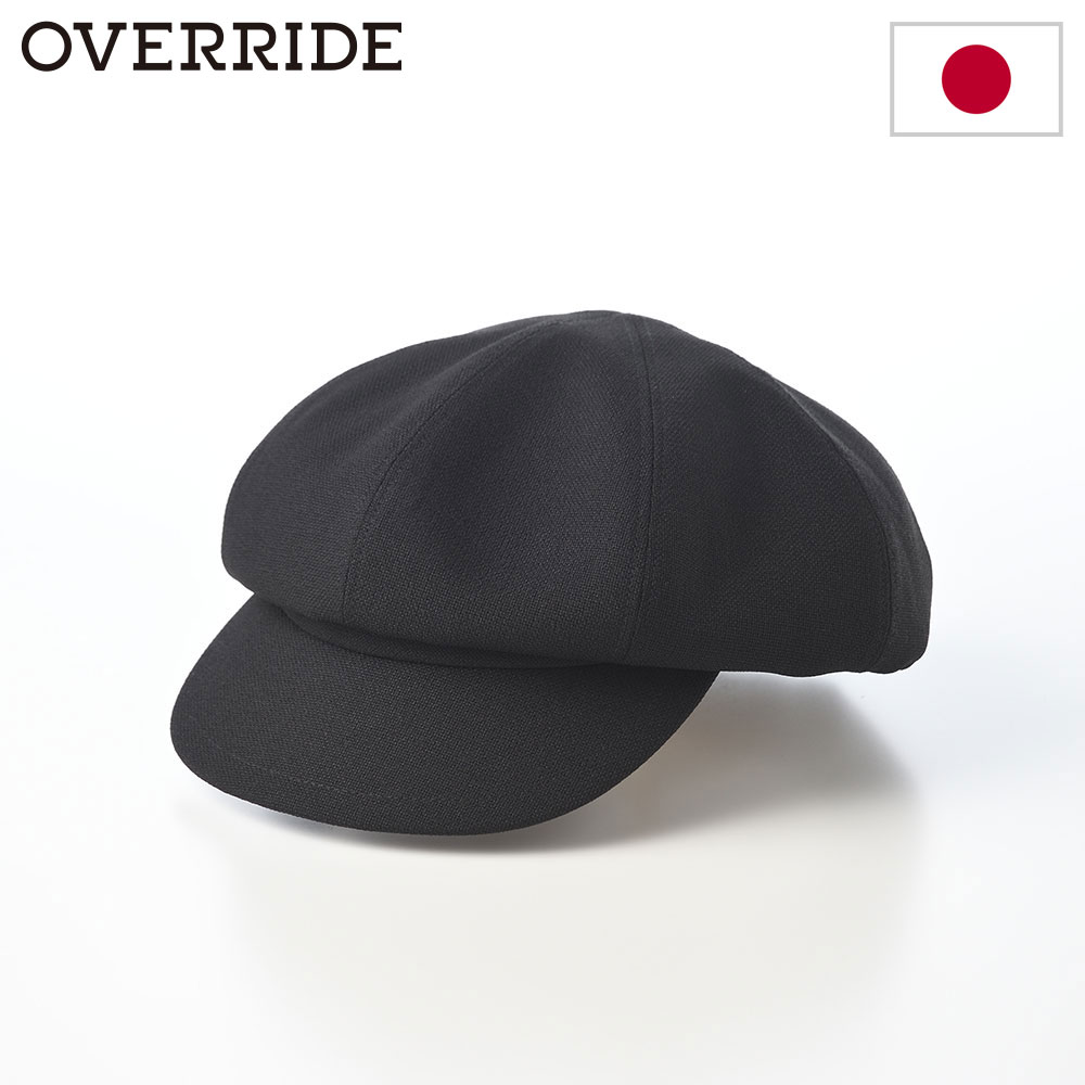 乐天商城 - キャスケット メンズ レディース OVERRIDE オーバーライド リネン風 帽子 通年 通気性 軽量 カジュアル おしゃれ OR LINEN LIKE CASQUETTE（リネン ライク キャスケット） ブラック 父の日ギフト 2026