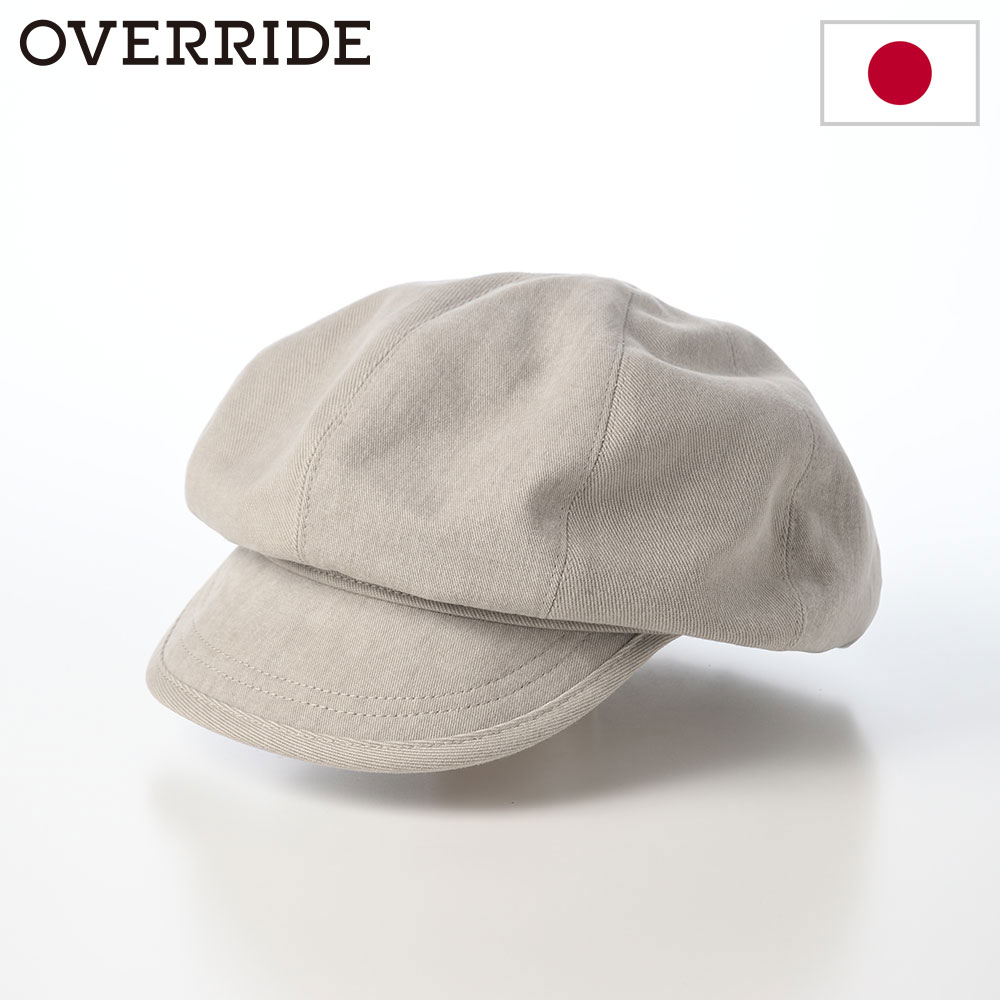 Rakuten - キャスケット メンズ レディース OVERRIDE オーバーライド 帽子 通年 カジュアル おしゃれ OR PIGMENT DAD CASQUETTE SGP（ピグメント ダッド キャスケット） グレージュ
