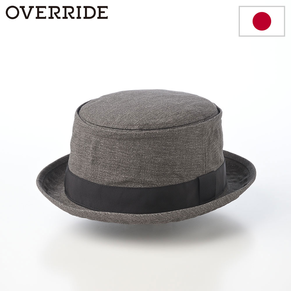 乐天商城 - OVERRIDE オーバーライド ポークパイハット UVカット アウトドア 帽子 メンズ レディース OR PAPER CLOTH PORK PIE（ペーパークロス ポークパイ）グレー