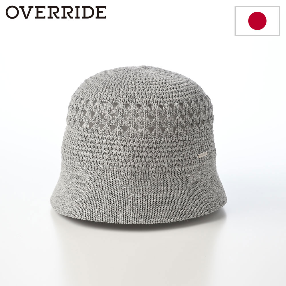 乐天商城 - OVERRIDE オーバーライド バケットハット 帽子 メンズ レディース カジュアル おしゃれ 紳士帽 ファッション小物 ブランド OR OGC GIMA KNIT HAT（ギマ ニット ハット） グレー