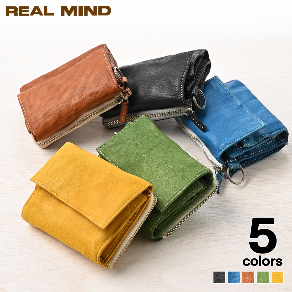 乐天商城 - 馬革 本革 二つ折り財布 メンズ REAL MIND カード8枚収納 小銭入れ付き レザー財布 経年変化 ギフト対応 FORO（フォロ） 馬革 製品染め 折り財布 父の日ギフト 2026