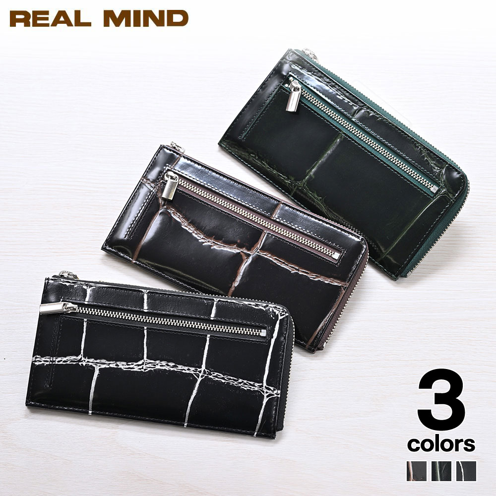 本革長財布メンズREALMIND小...