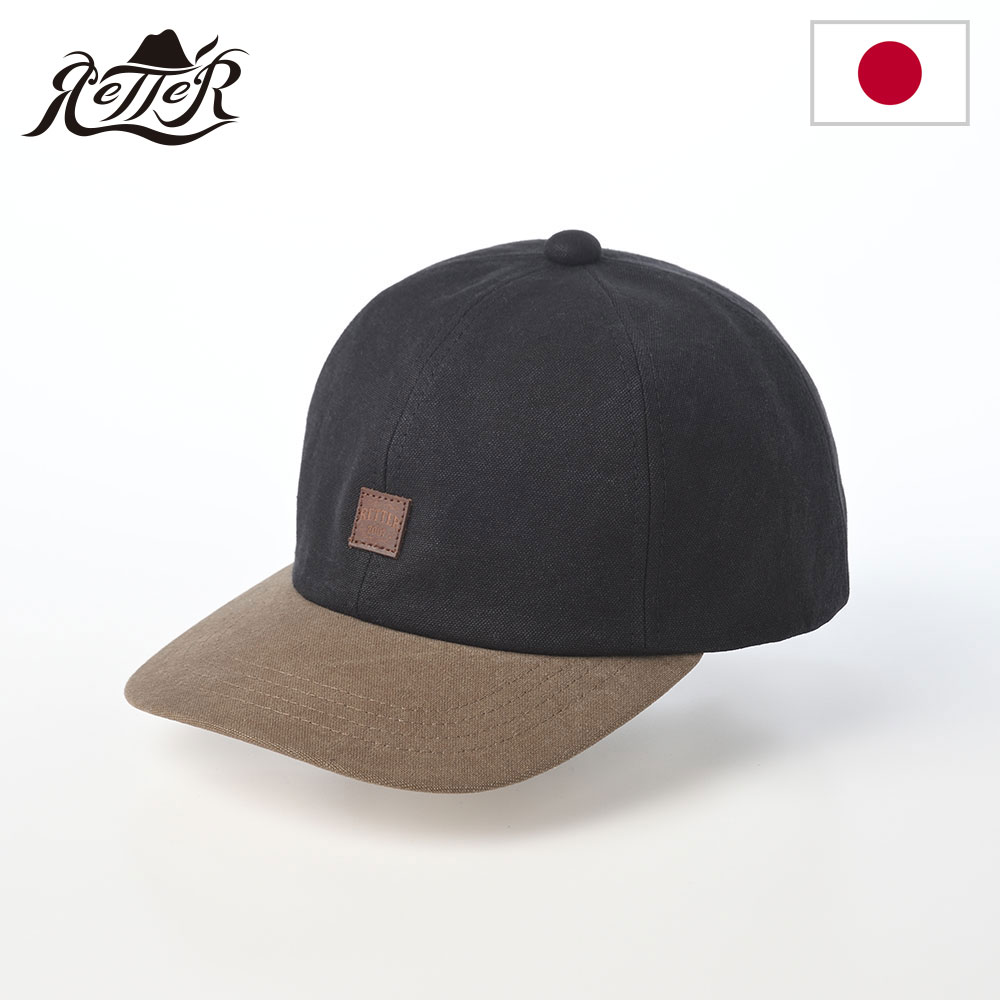 Rakuten - RETTER キャップ 帽子 メンズ レディース 春夏秋冬 オールシーズン cap カジュアル おしゃれ 紳士帽 ファッション小物 日本ブランド レッター Bio Para Cap（バイオ パラ キャップ） ブラック 父の日ギフト 2026
